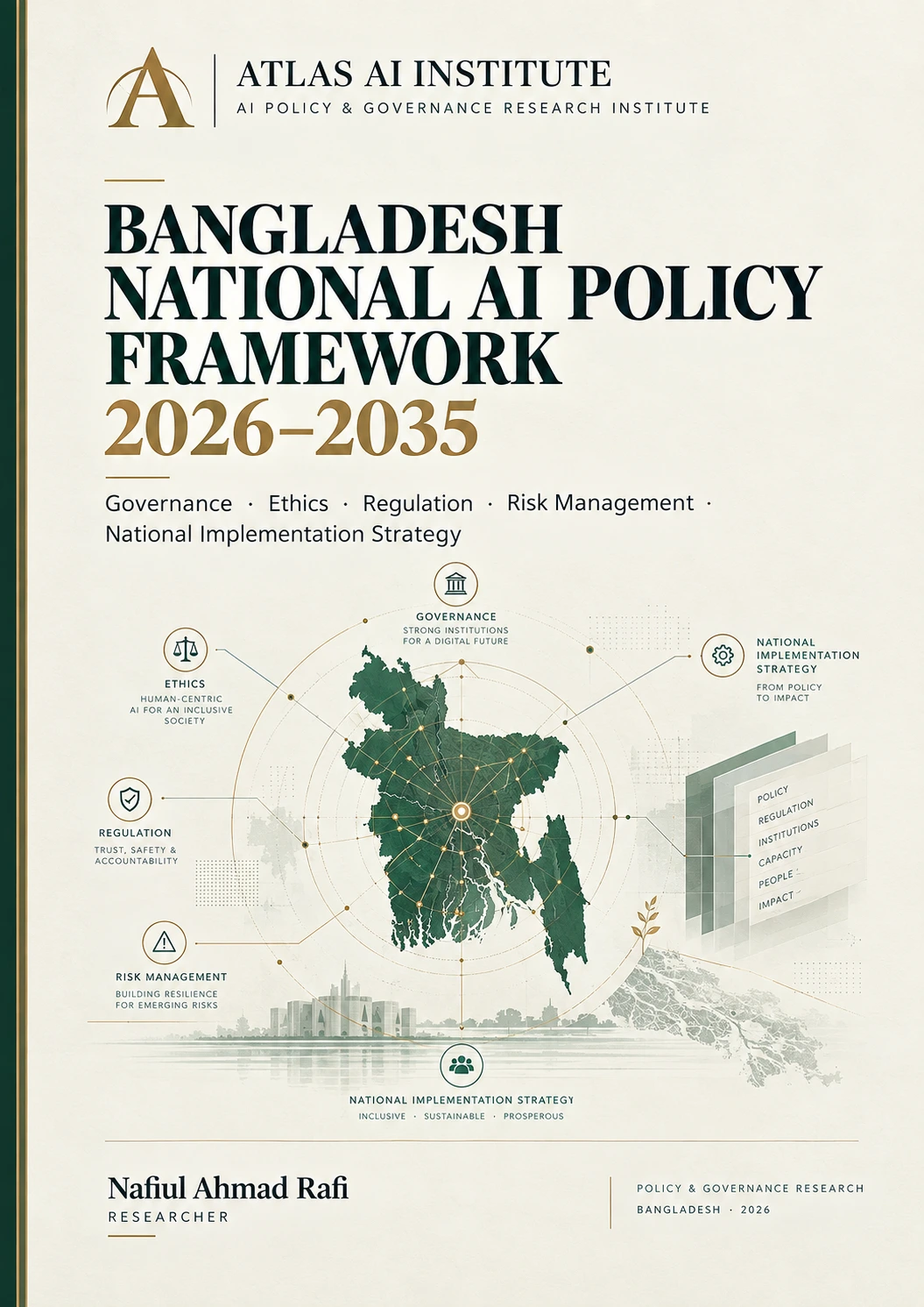 Cover of Bangladesh National AI Policy Framework 2026–2035